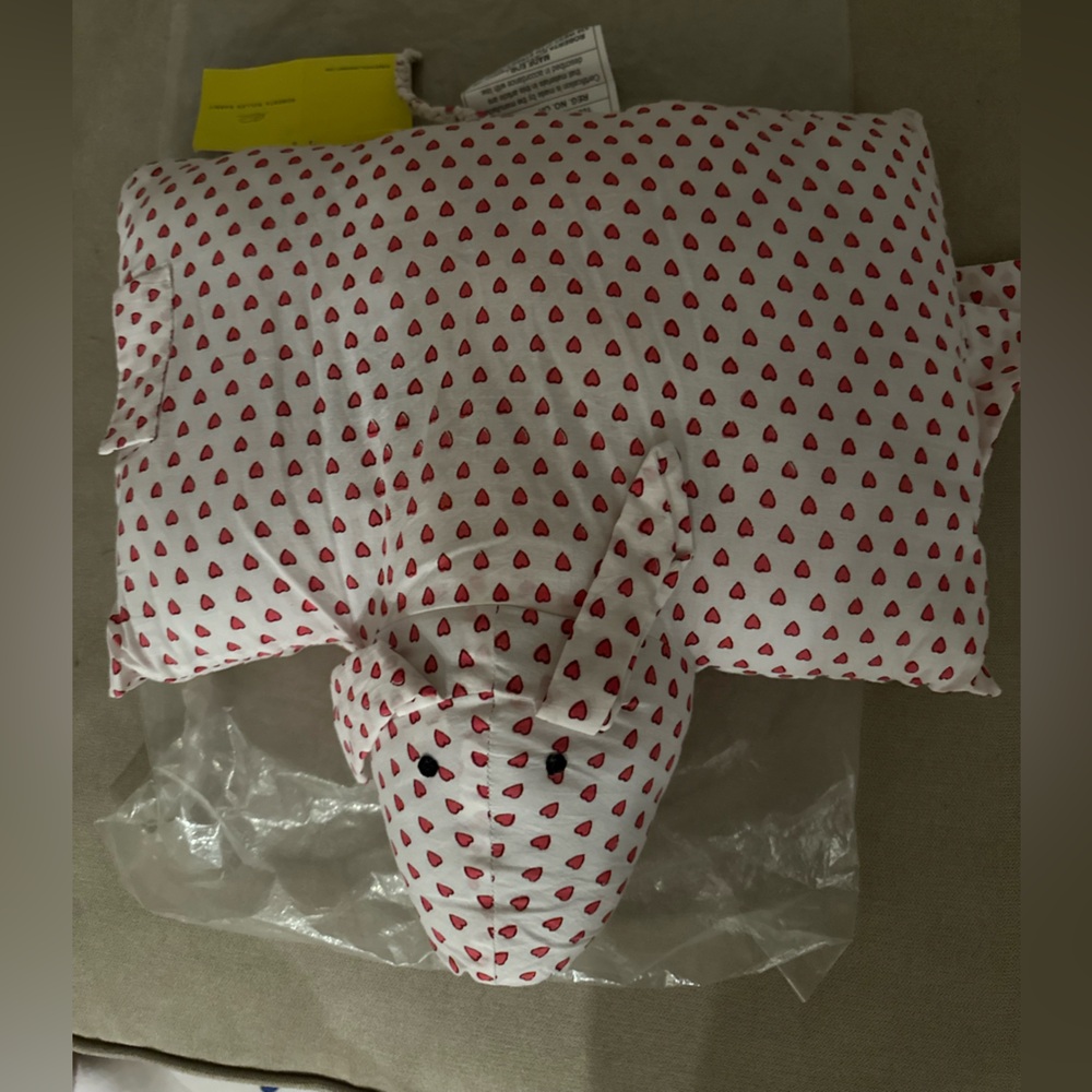 Roberta Roller Rabbit Pink Hearts Piglet toy Pillow